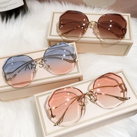 Sunglasses Women Lens Metal Frame Sun Glasses Female UV400