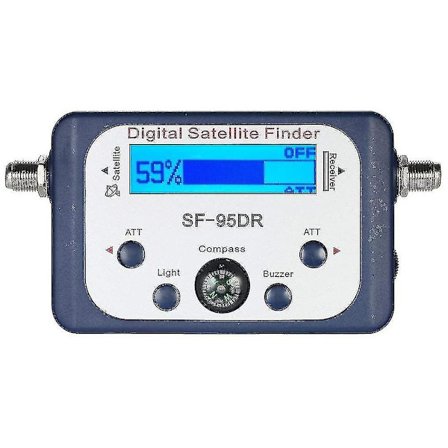 Digital Måler Til Tester Tv Signalmodtager Sat Finder Med Kompas Og Lcd-display Fta Dvb S2