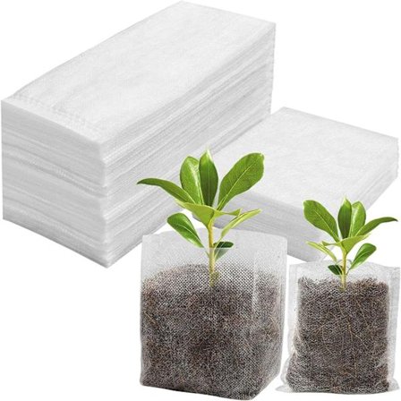 Vevde planteposer. Biologisk nedbrytbare planteposer for formering