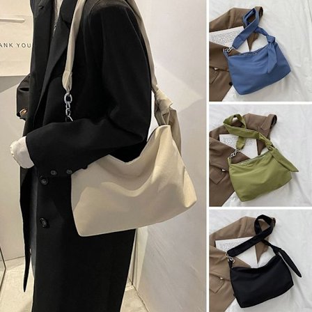 Kvinnor Enfärgad Nylon axelväskor Shopperväskor Casual Crossbody-väskor