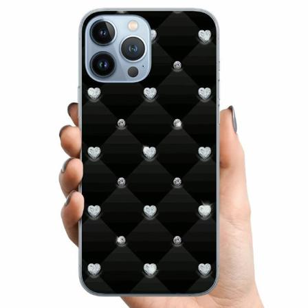 Apple Iphone 13 Pro Max Tpu Mobilskal Bling Heart