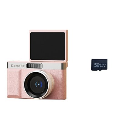 Retro Digitalkamera med Dubbla Linser och 32GB TF-kort för Högupplösta Bilder