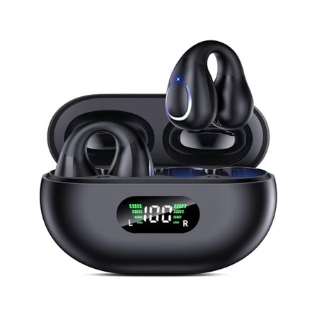 Trådlösa öppna öronsnäckor Bluetooth 5.3 Sportheadset Inbyggd mikrofon med öronkrokar för YEMAESRE