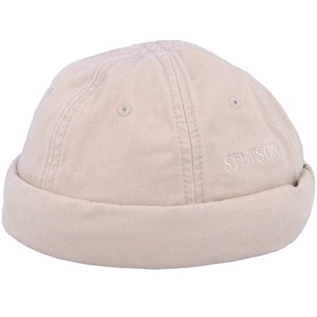Stetson - Beige - docker - Beanie - Cotton Beige Docker - Hatstore