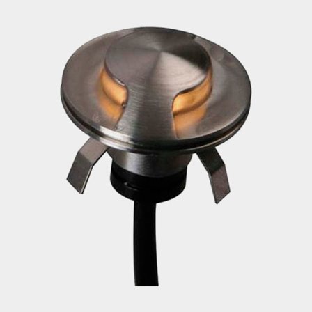 Spotlight NauticLED SL02, indbygget, rustfrit stål, LED, 10 - 30 V, 0.6 W, Ø28 mm, med hvidt skær + lys på alle sider