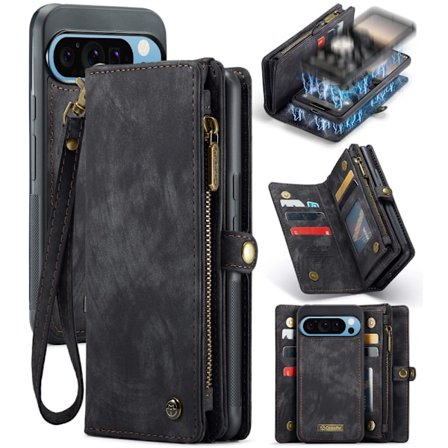 CaseMe Multi-Slot 2 i 1 Pungetui Google Pixel 9 Pro XL Sort