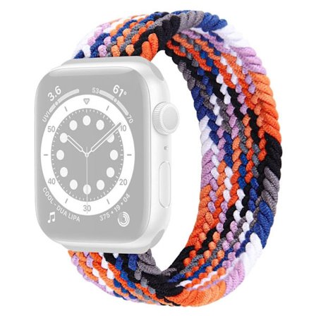 Apple Watch Series 8 (41mm) elastisk nylon-urrem - Farve Orange Størrelse: L