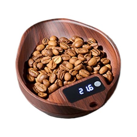 Kaffevåg - Uppladdningsbar köksvåg, 0,1 g noggrannhet, högprecisionsmätningsenhet, 1000 g kapacitet.