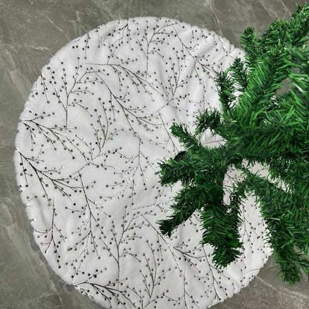 Juletreskjørt Xmas Trepynt Teppe SØLVGREEN