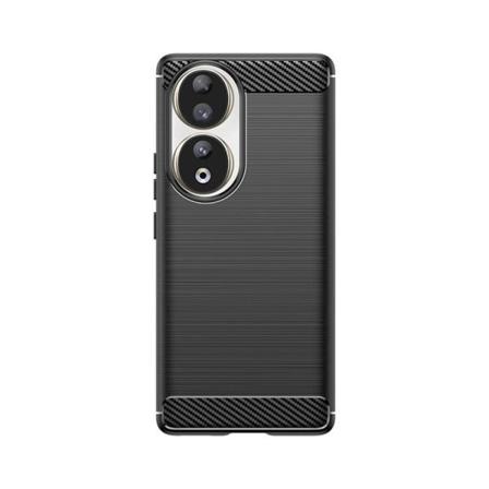 Huawei Honor 90 -puhelimen kuori - hiilikuitusilikoni - musta