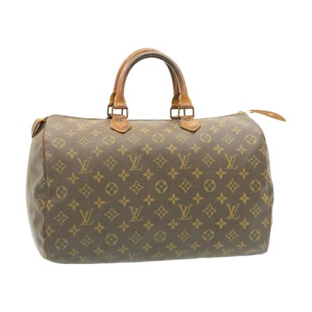 Louis Vuitton Vintage, Pre-owned Speedy 35 Monogram Handbag Bruin, Dames, Maat:ONE Size