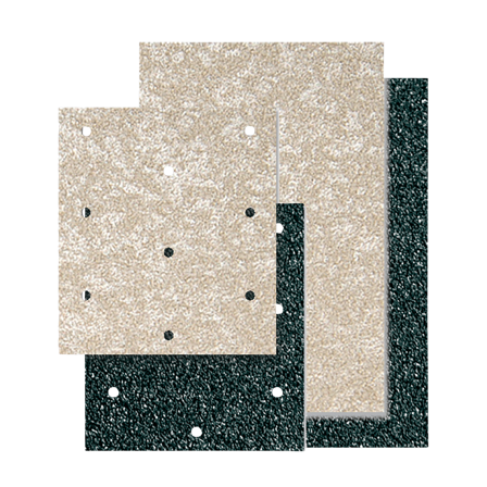 Antislip-stickers met opening Blackbird 47 x 33 cm (2x) Groen