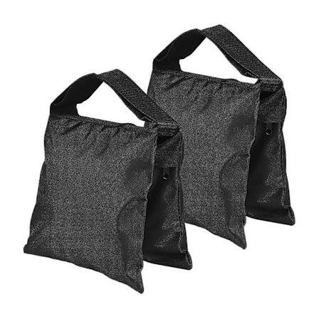 2 st Fotografiska Viktpåsar Motvikt Sandsäck Kraftig Sandsäck för Studiofotografering Utomhus Svart 2 st Svart 2 st