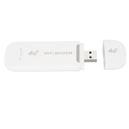 LTE 4G USB-MODEM WiFi-hotspot Kannettava Matkustus Mobiili Langaton Verkko Minireititin Micro SIM-kortpaikka Valkoinen