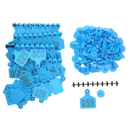 001-100 nummer plastmerke husdyr øremerke for merking av storfe kyr dyregård tilbehør