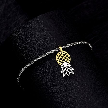 Ananasfotlänk upp och ner - Ananas Swinger-ankelarmband upp och ner