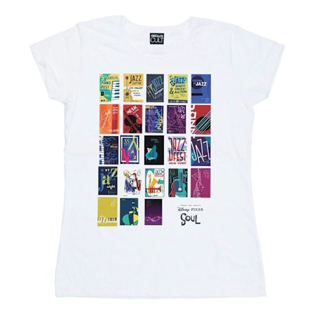 Disney Dam/Dam Soul Jazz Poster Vägg Bomull T-shirt XXL W