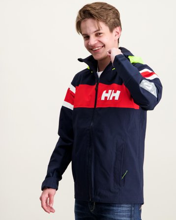 Helly Hansen JR SALT 2 JACKET Blå Jakker Dreng - Kids Brand Store
