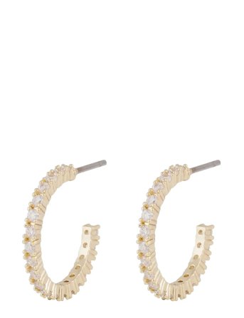 Envy Thin Oval Ear G/Clear - Gold SNÖ Of Sweden