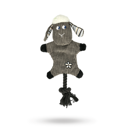 Dogman Lambe Prassel Svart - Hundleksak med pip - Hundleksaker