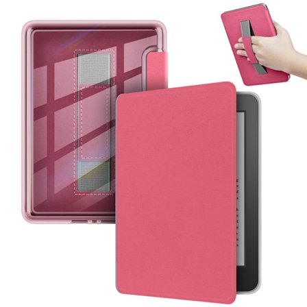 Kindle 6,7-tommer håndholdt akrylcover - Rosarød | Ultratyndt cover med automatisk våge/dvale-funktion og ridsebeskyttelse