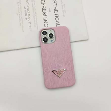 Fodral för iPhone 17 Air Rosa Lyxigt läder trendigt hårt retro