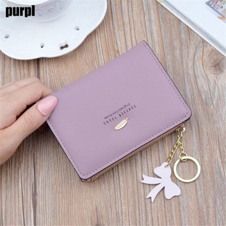 Korthållare för korta plånböcker LILA