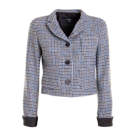 Emporio Armani, Jacket Szary, Kobieta, Rozmiar: 2XS