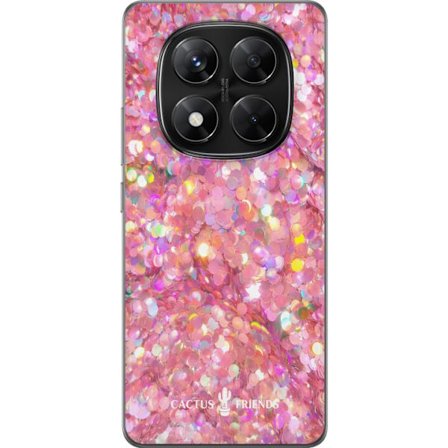 Yhteensopiva Puhelinkuori Xiaomi Xiaomi Redmi Note 14 Pro Cactus and Friends – PinkGlitter