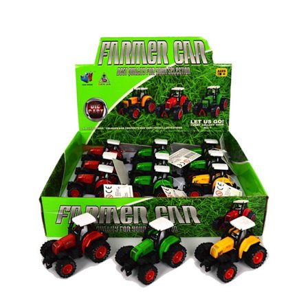Leksaker cars bilar Robetoy 61129 Traktor 9cm Pullback rest 7