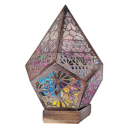 Bohemian Light-polar Star Wooden Lamp,led Colorful Diamond Lights For Home Decor,bohemian Wedding D