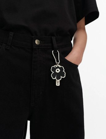 Marimekko Aallokas Unikko - Black - ONE SIZE