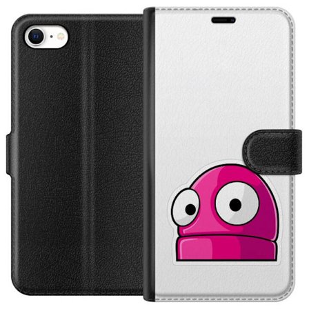 Yhteensopiva Lompakkokotelo Apple Apple iPhone 6 Pinkki sarjakuvahahmo suurilla silmillä leikkisässä ja humoristisessa tyylissä