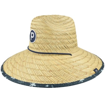 Puma - Beige straw Hat - Straw Sunbucket P Bright White/Navy Blazer Straw Hat @ Hatstore