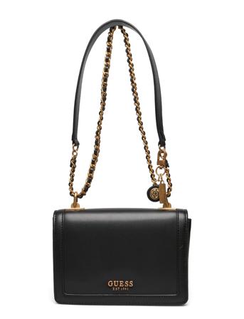 Abey Convertible Xbody Flap Bags Crossbody Bags Svart GUESS*Betinget Tilbud