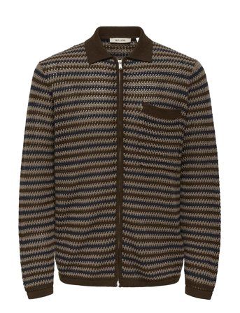 ONLY & SONS Onsweek Rlx 5 Ls Shirt Knit - Brown - XL