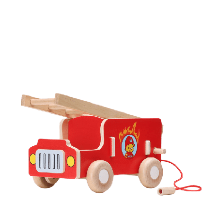 BAMSE BRANDBIL TRÄ Träleksaker Unisex Flerfärgad S