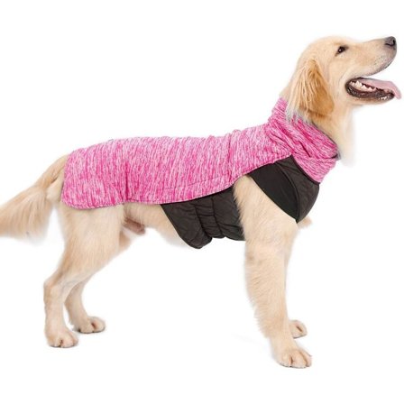 Käännettävä iso keskikokoisen koiran takki, puuvillatäyte, talvikoiran liivi Ther