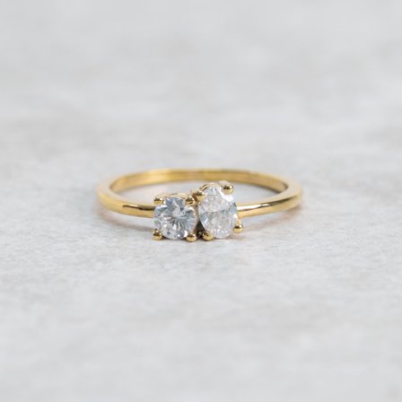 Förlovningsring Sandvita, 18K rödguld - Förlovning- och vigselringar