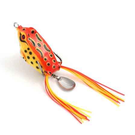 1st 10G 3D Eyes Frog Lure Mjukt Tubebete Plast Fiskedrag w