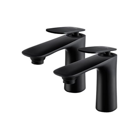 2x badrumsblandare Svart Mate Koppar handfatblandare handfatblandare modern handfat