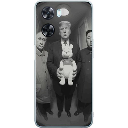 Yhteensopiva Puhelinkuori OnePlus OnePlus Nord N20 SE Mustavalkoinen taideteos surrealistisella poliittisella symboliikalla ja odottamattomalla kontra