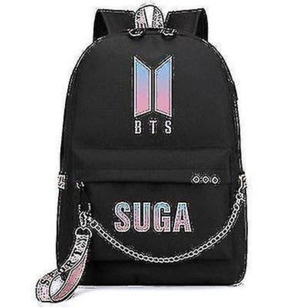 Bts Chain Backpack Same Backpack Cute Usb Charging Peripheral School Bag