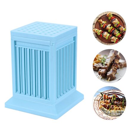 Bærbar Grillspyd Værktøj til Kød af Plastik, Kebab Maker