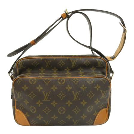 Louis Vuitton Vintage Tas Nile , Bruin , Dames , Maat: ONE Size Vintage Tassen