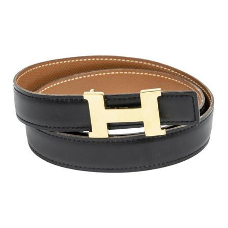 Hermès Vintage, Pre-owned Belts Zwart, Heren, Maat:ONE Size