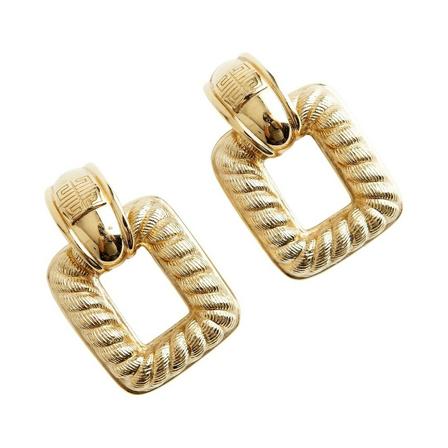 Givenchy Pre-owned Pre-Owned doorknocker earclips Gul, Dame Vintage Smykker, Størrelse: ONE Size