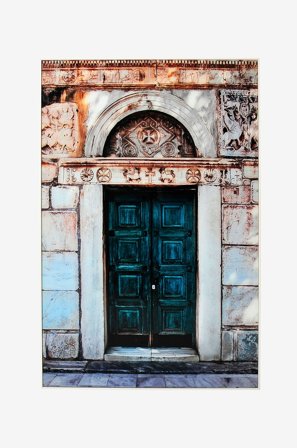 Nordic Furniture Group - Tavla Grön dörr - Blå - Tavlor - Från Homeroom