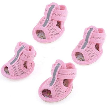 2 Par Hundskor, Hundstrumpor, Halksäkra Hundstrumpor, Hundskor, Stora Hundskor, Skadade Tassar, Vattentäta Rosa, Storlek 1