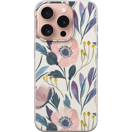 Apple iPhone 16 Pro Gjennomsiktig deksel Blomsterlykke